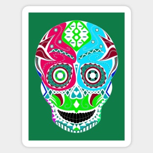 skull in candy tattoo wrestling mask ecopop Sticker